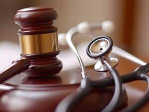 Medical Malpractice Lawsuit Gavel Stethoscope Justice